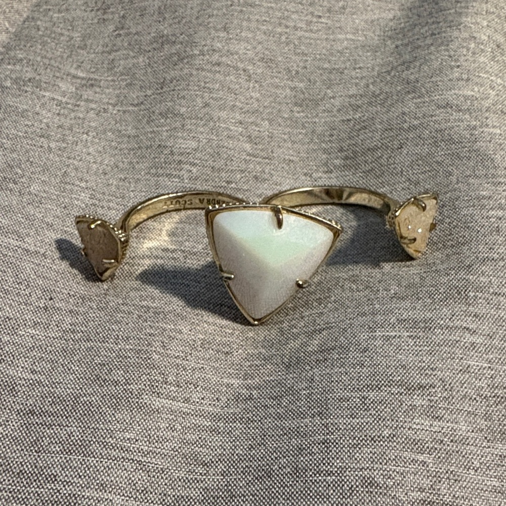 Kendra Scott Rachel Dual Band Drusy Ring 6/8 Adjustable